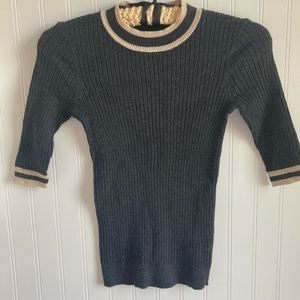 Faherty Sweater with 3/4 length sleeve